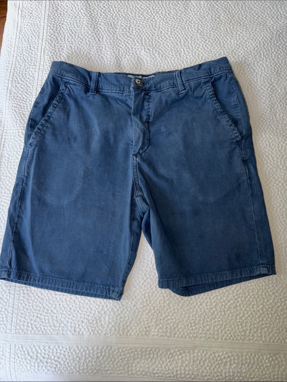 johnnie-O Navy Flat Front Chino Shorts